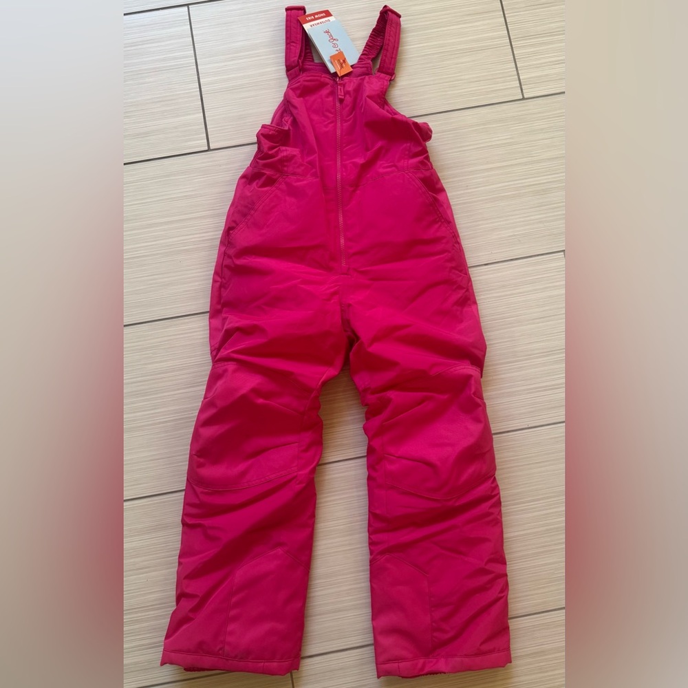 Cat & Jack Hot Pink Kids Snow Bib Overalls